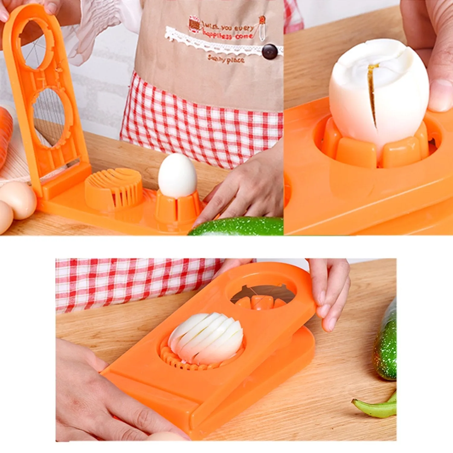 2555 Multi-Segment 2 in 1 Egg Cutter / Slicer