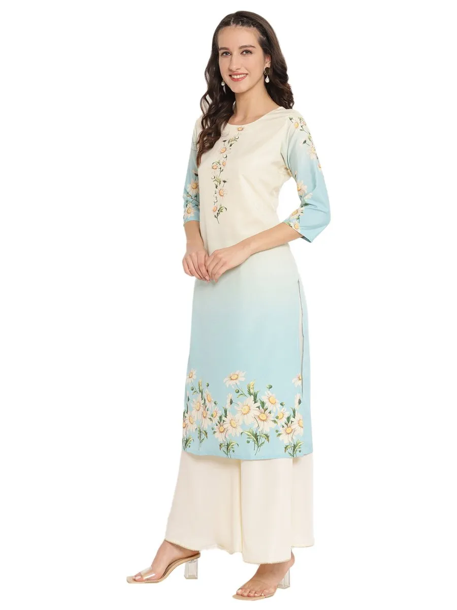 Ahalyaa Printed Sharara Kurta Dupatta Set