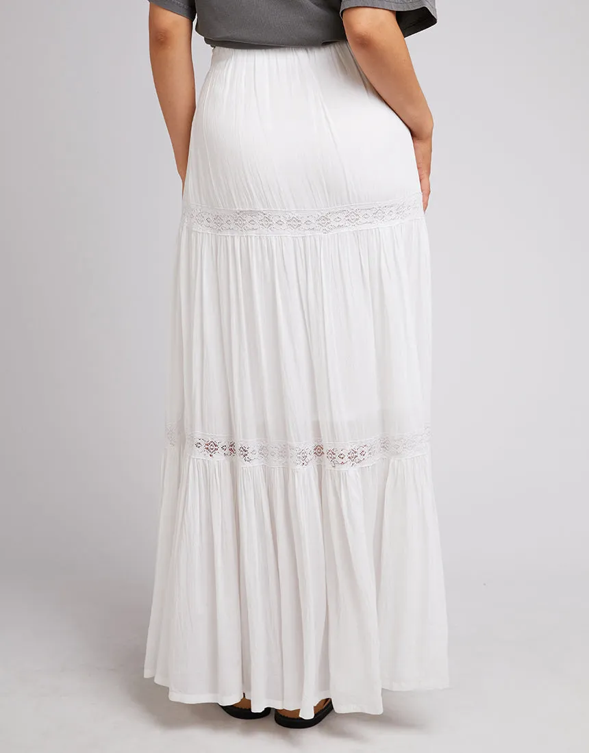 All About Eve Denver Maxi Skirt White