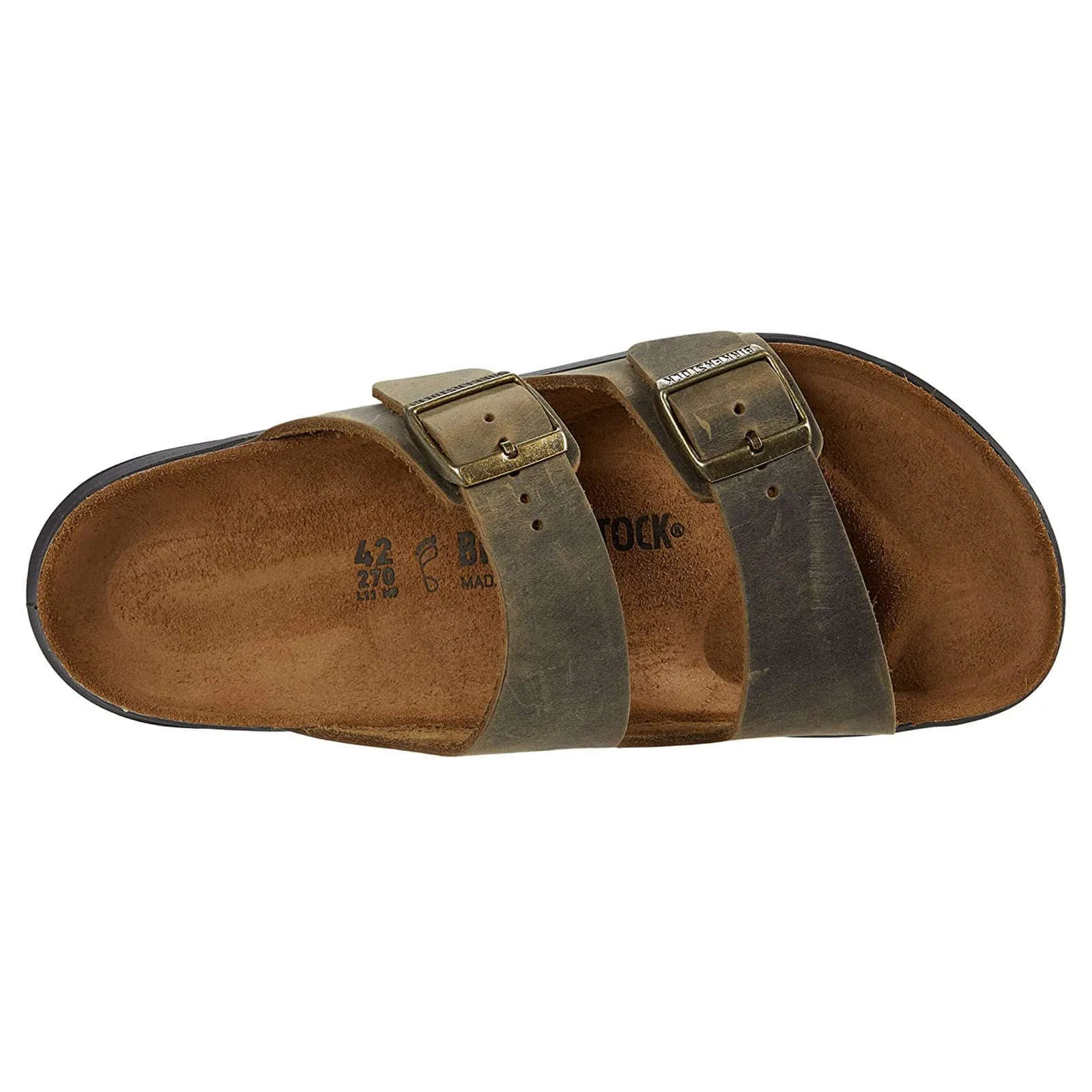 Arizona CT Oiled Nubuck Leather Men's Slide Sandals