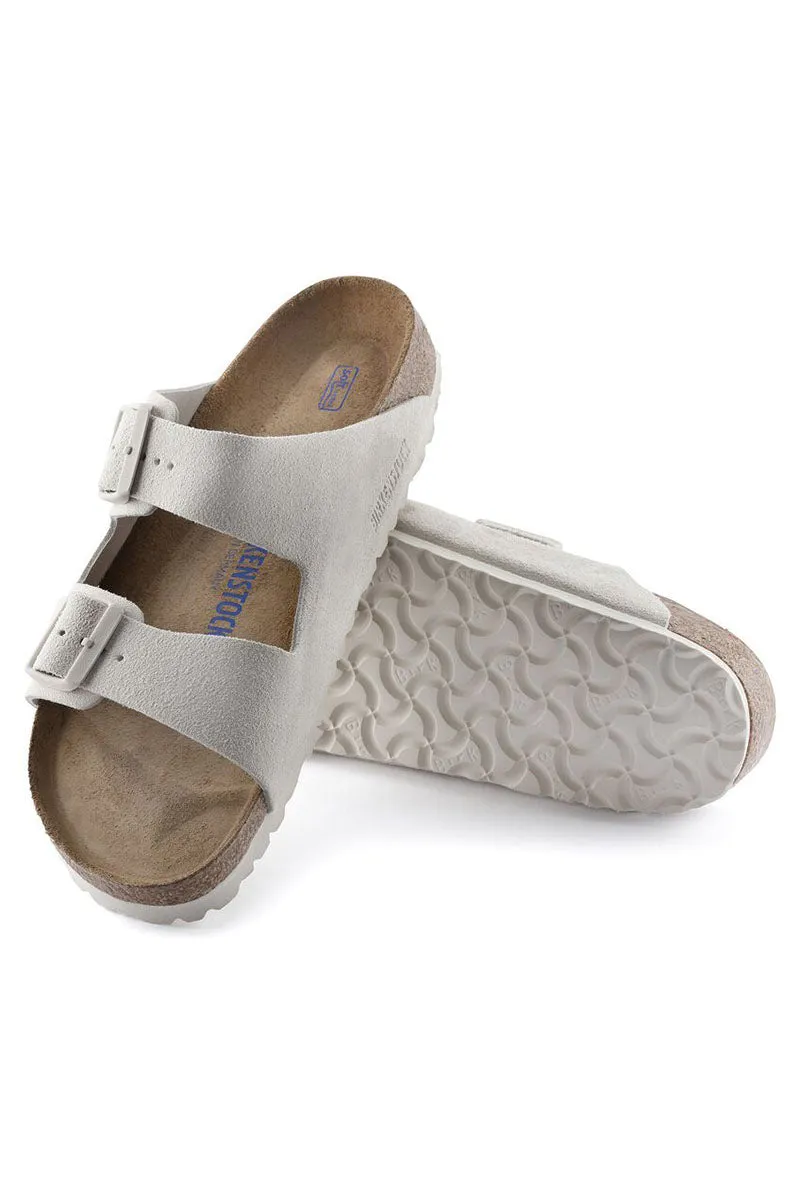 Arizona Soft Footbed | Antique White Suede