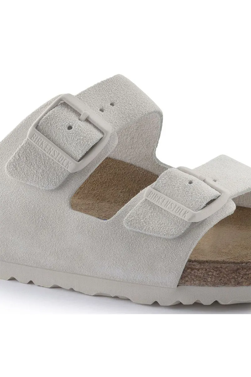 Arizona Soft Footbed | Antique White Suede