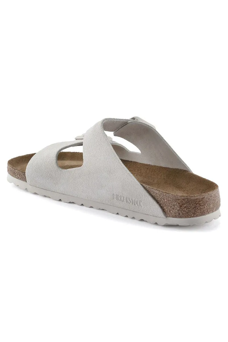 Arizona Soft Footbed | Antique White Suede