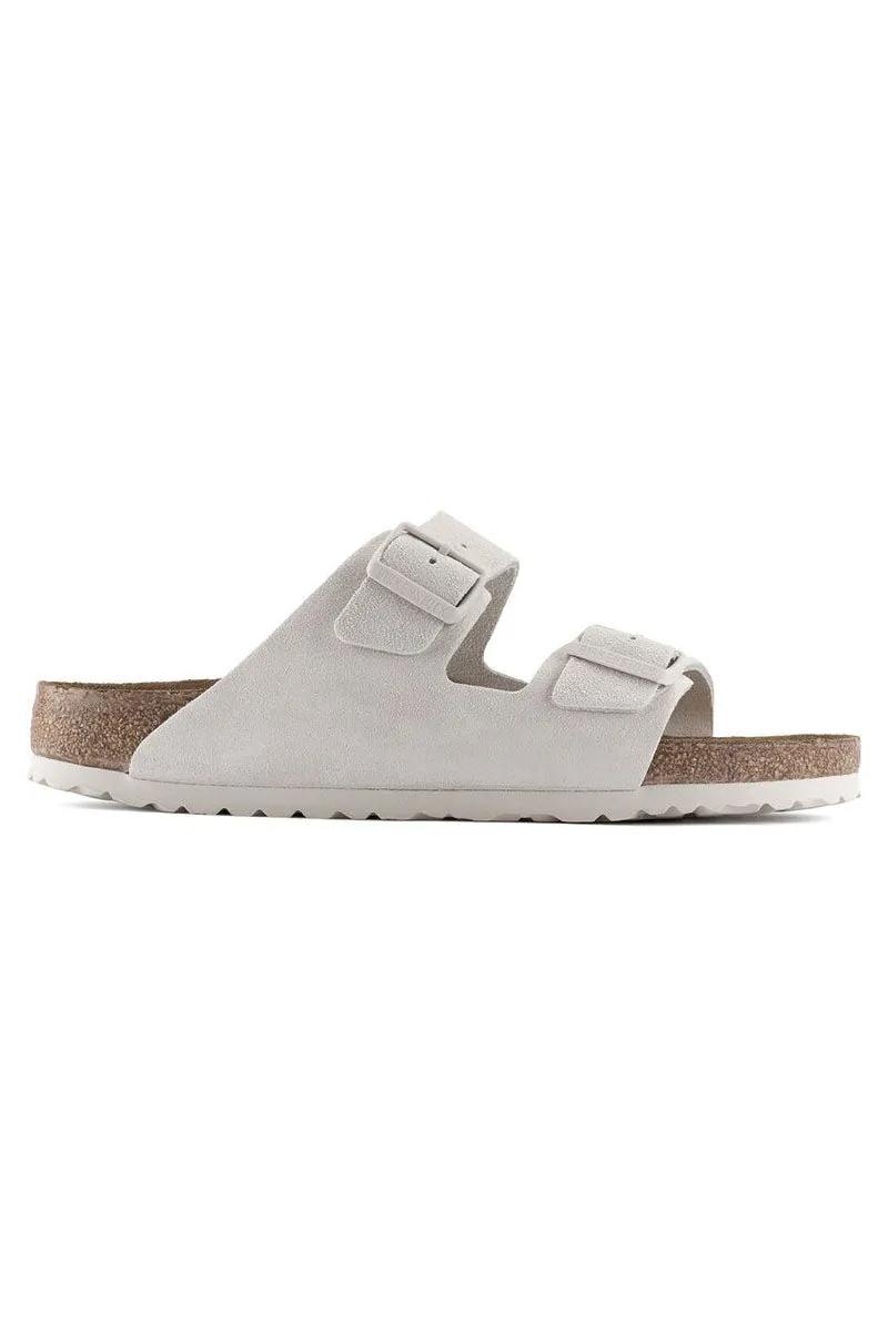 Arizona Soft Footbed | Antique White Suede