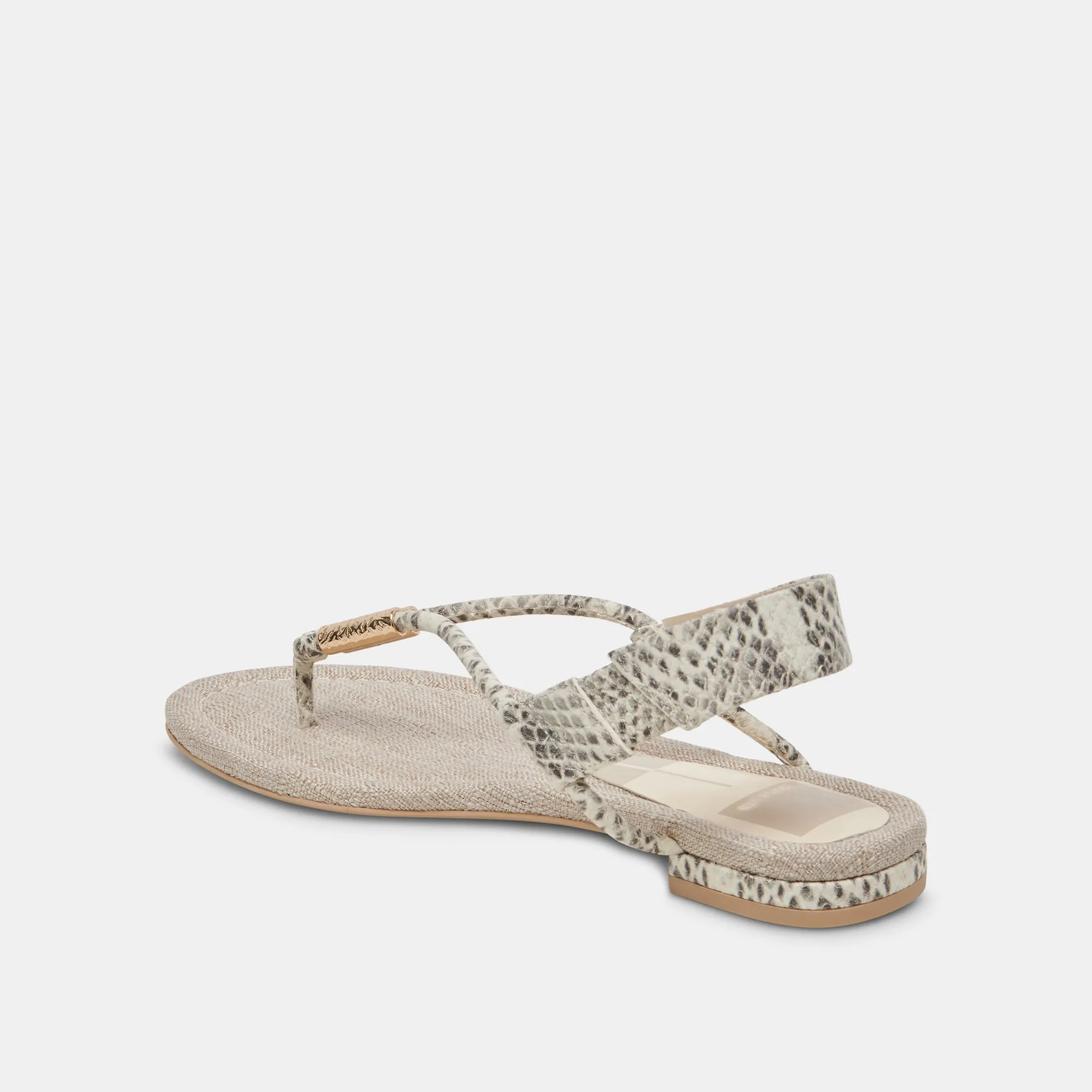 BACEY SANDALS GREY WHITE EMBOSSED STELLA