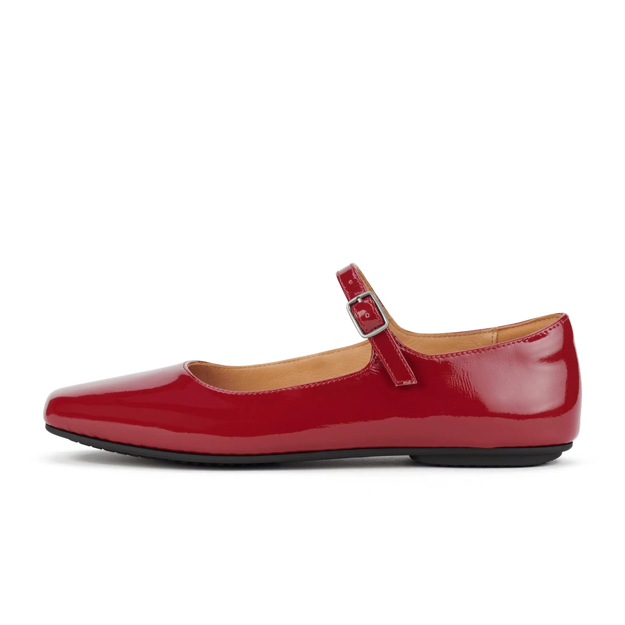 Ballet MJ Square Toe Merlot Patent