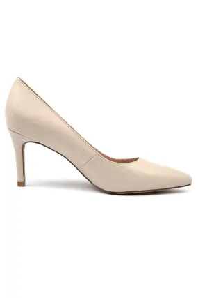 Barrios Leather Heel in Nude