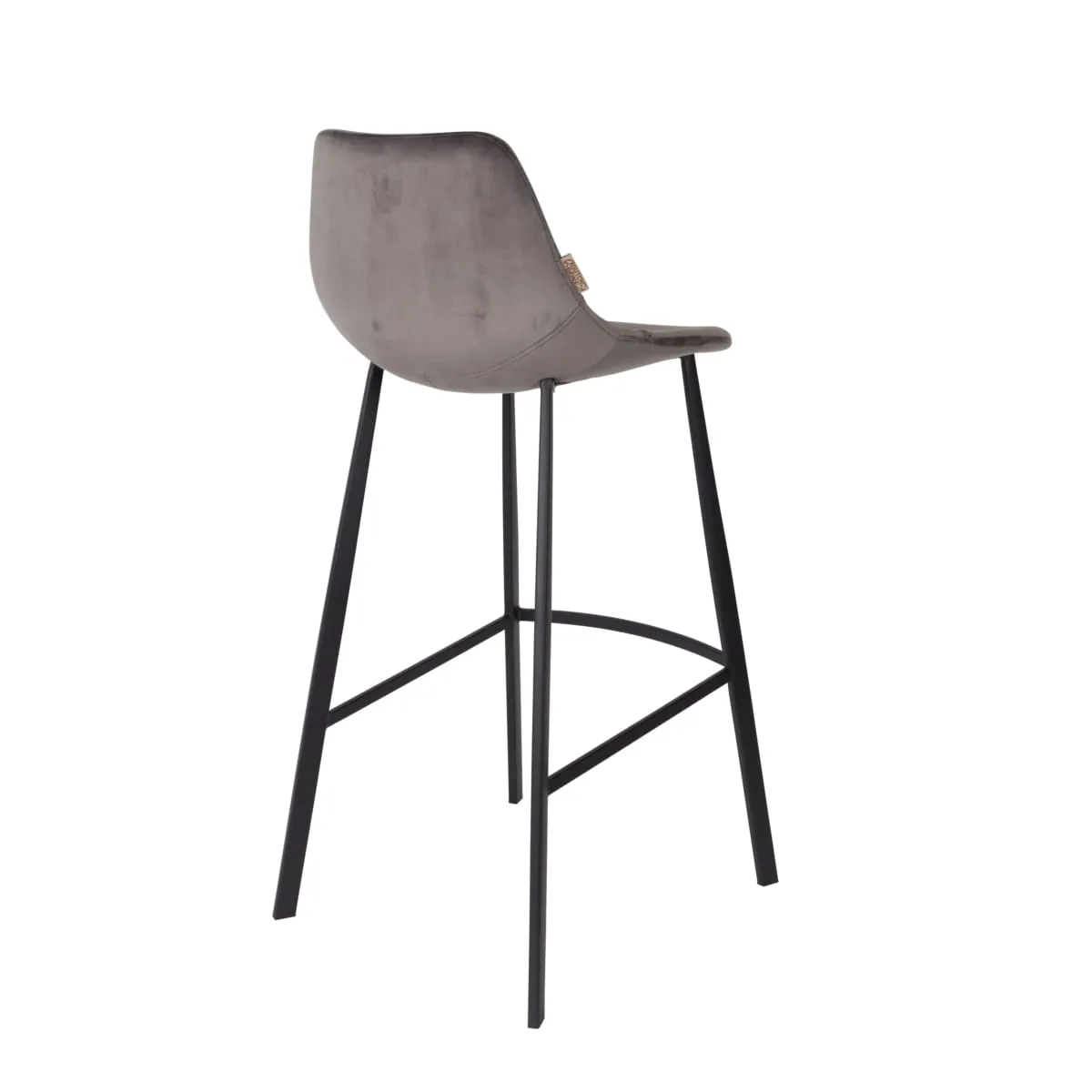 BARSTOOL FRANKY VELVET GREY