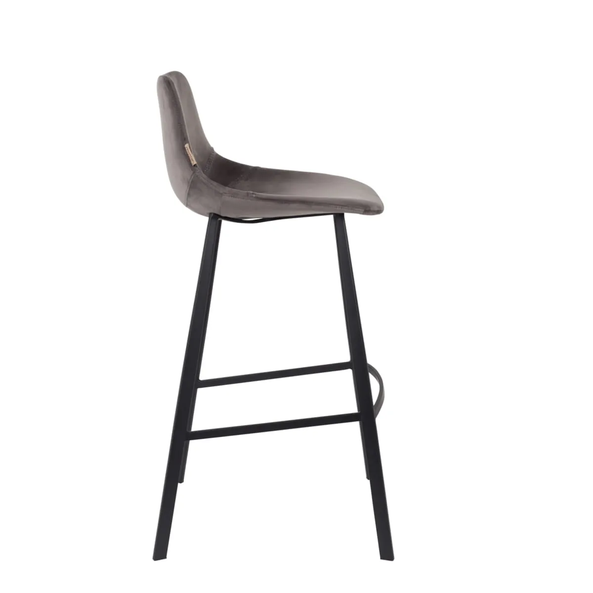 BARSTOOL FRANKY VELVET GREY