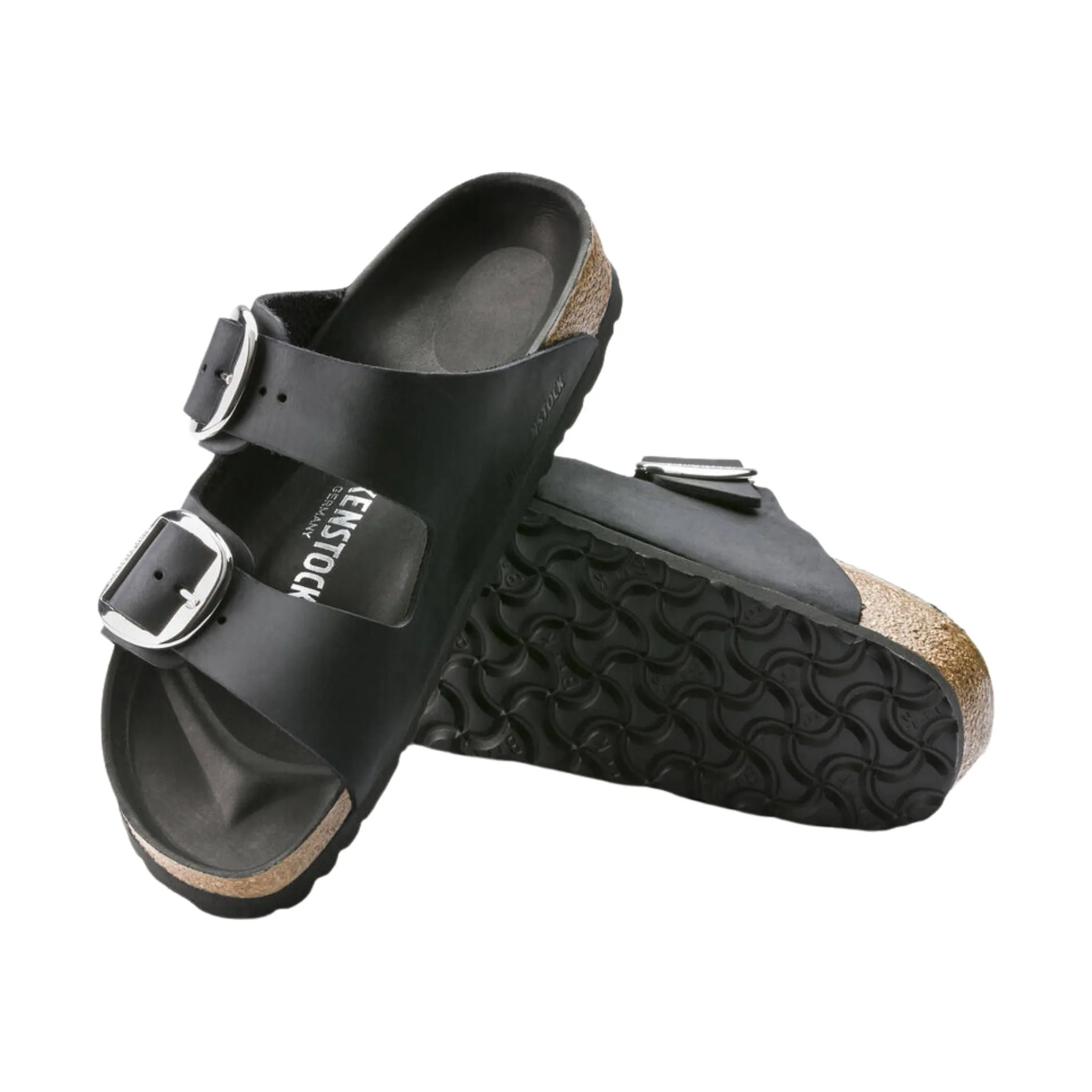 Birkenstock Arizona Big Buckle Sandal - Oiled Leather Black