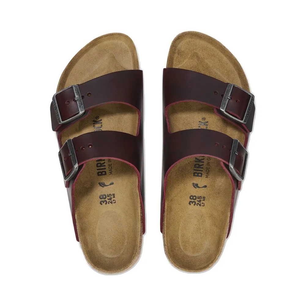 Birkenstock Arizona Oiled Leather Sandal in Zinfandel