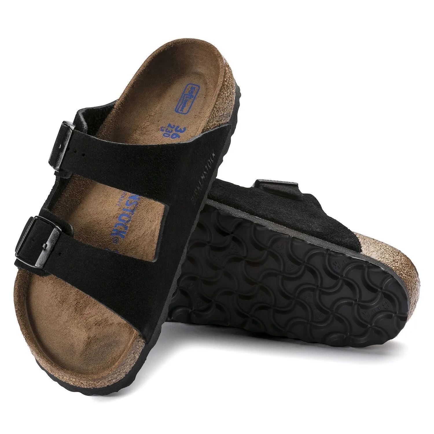 Birkenstock Arizona Soft Footbed Suede Black - Unisex