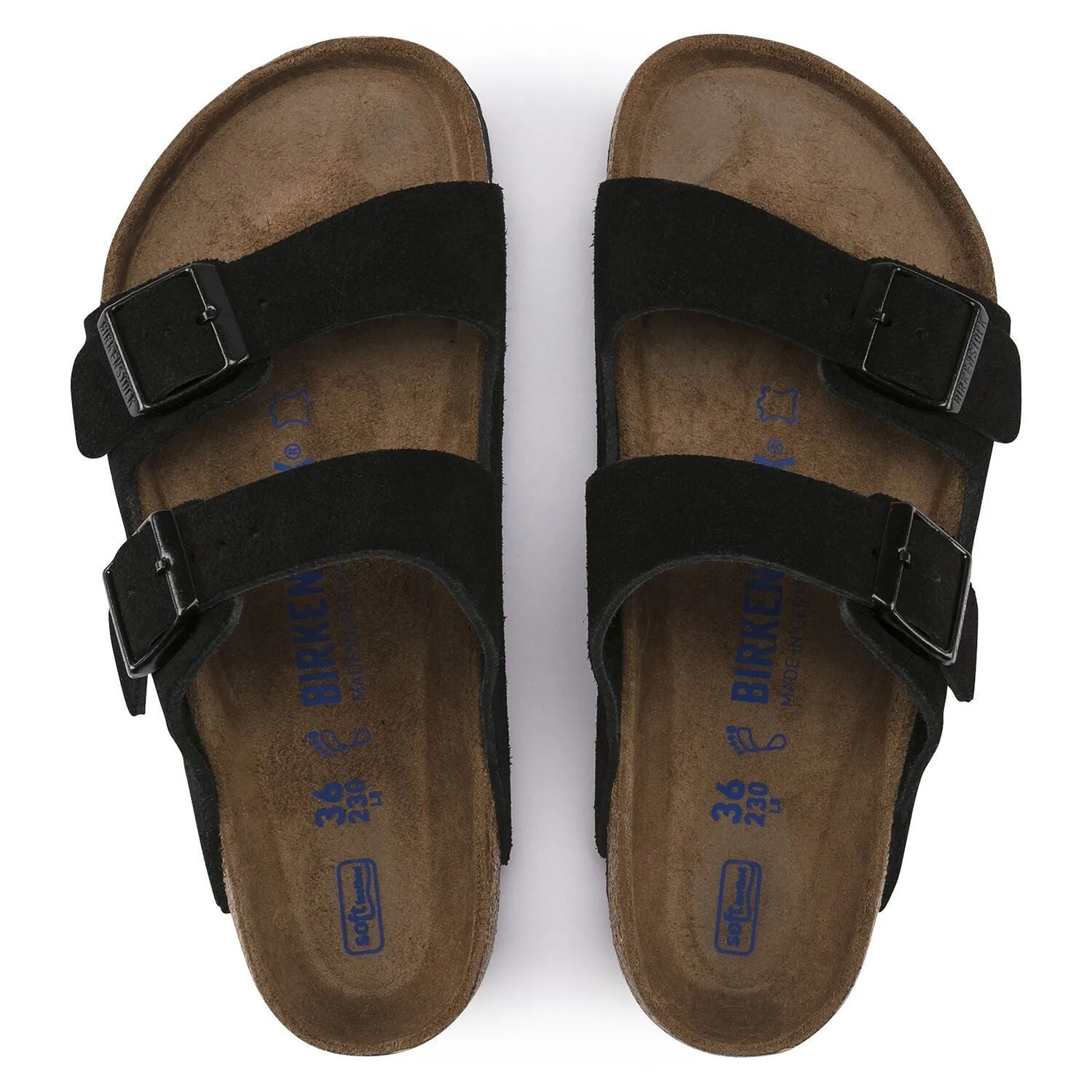 Birkenstock Arizona Soft Footbed Suede Black - Unisex