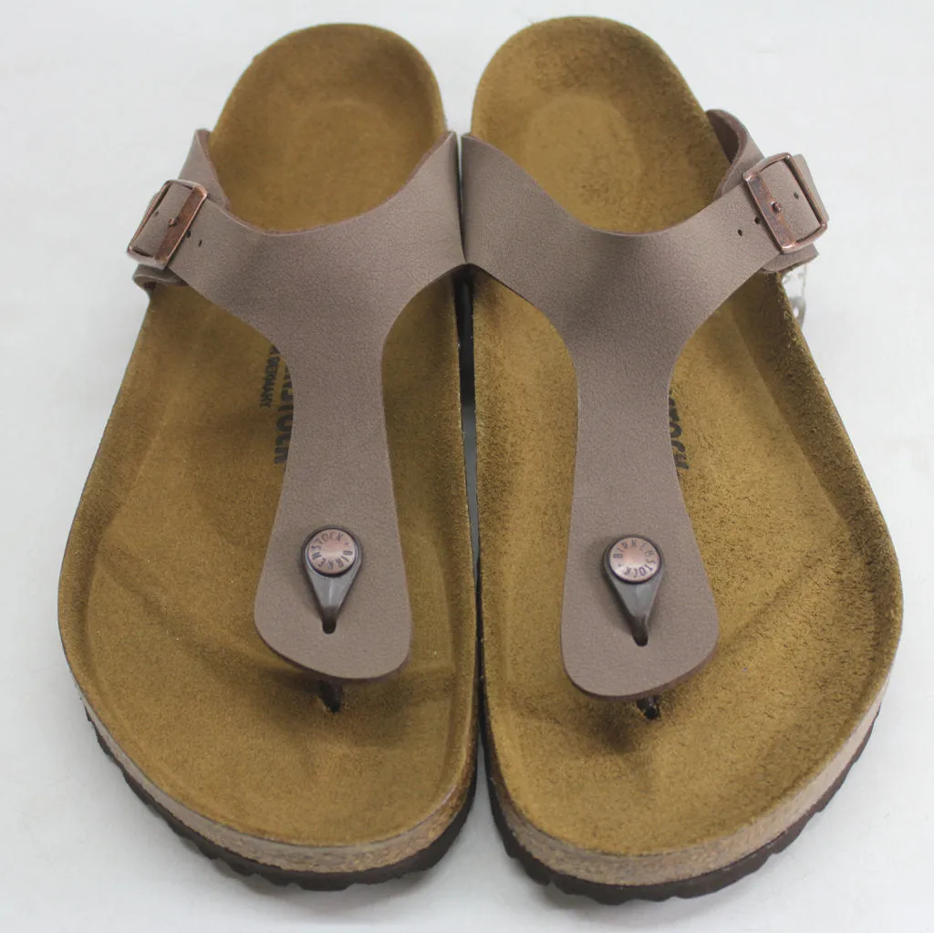 Birkenstock Unisex Sandals Gizeh BS Buckle Toe-Post Open-Back Birko-Flor - UK 10.5