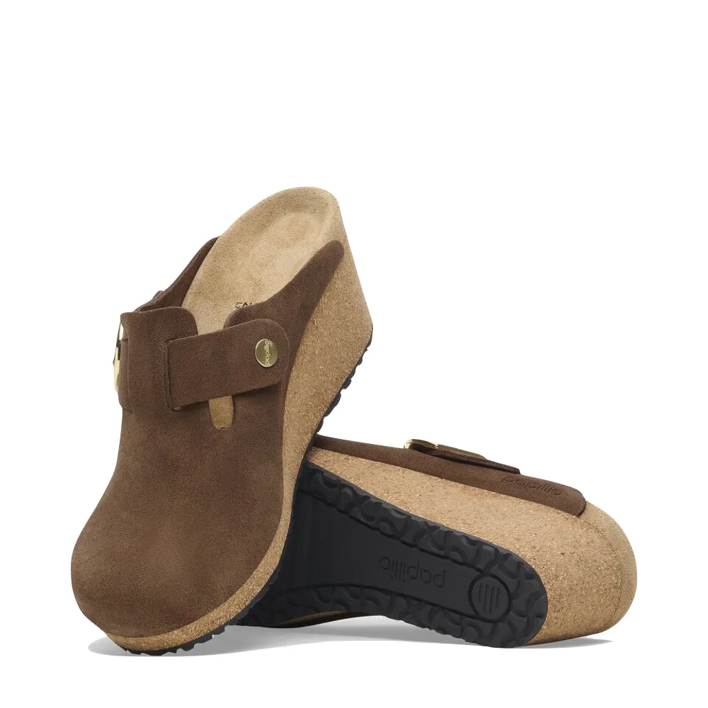 Birkenstock Women's Fanny Wedge in Dark Tea