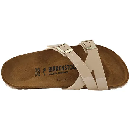 BIRKENSTOCK YAO BIRKOFLOR SAND PATENT - WOMENS