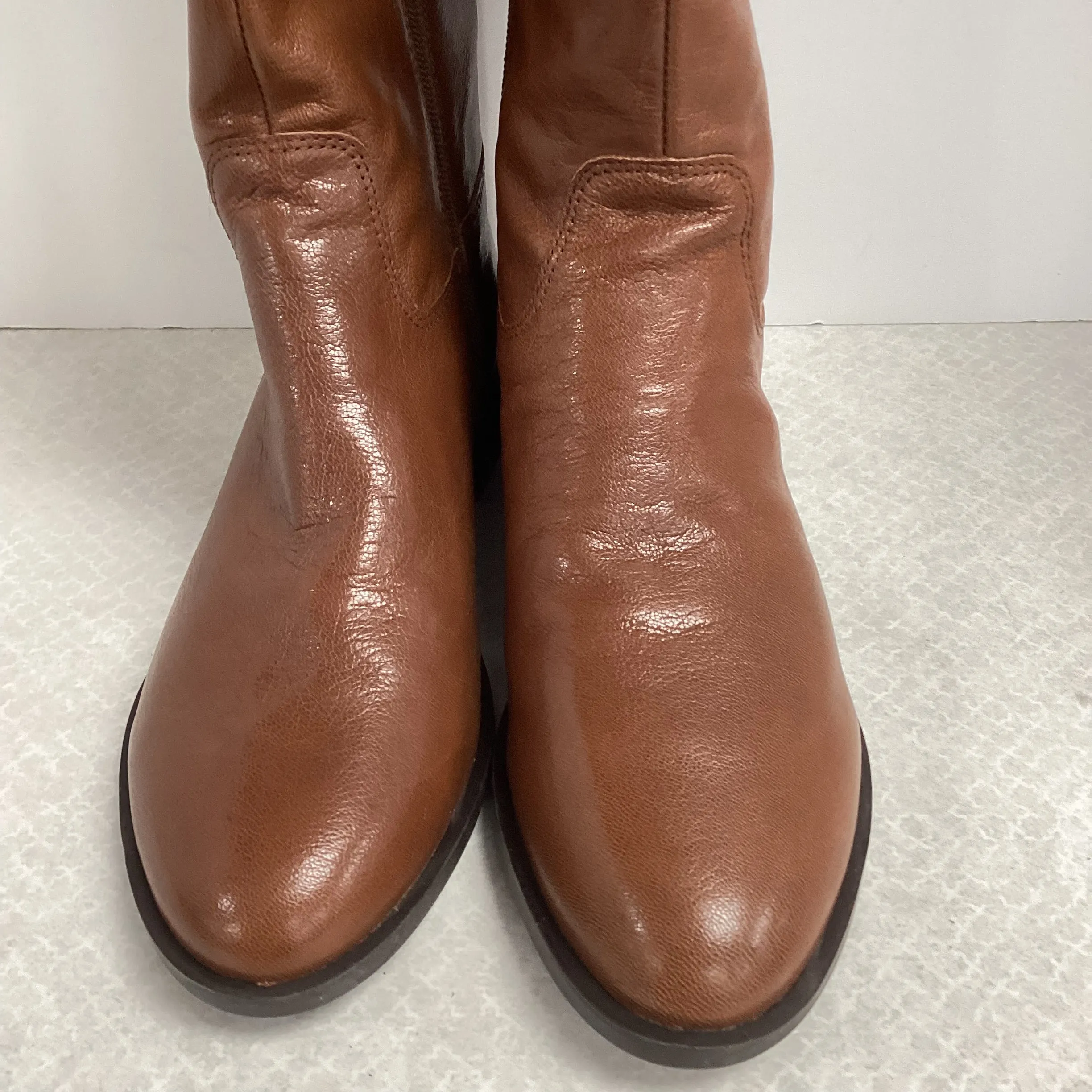 Boots Knee Flats By Marc Fisher In Brown, Size: 9.5