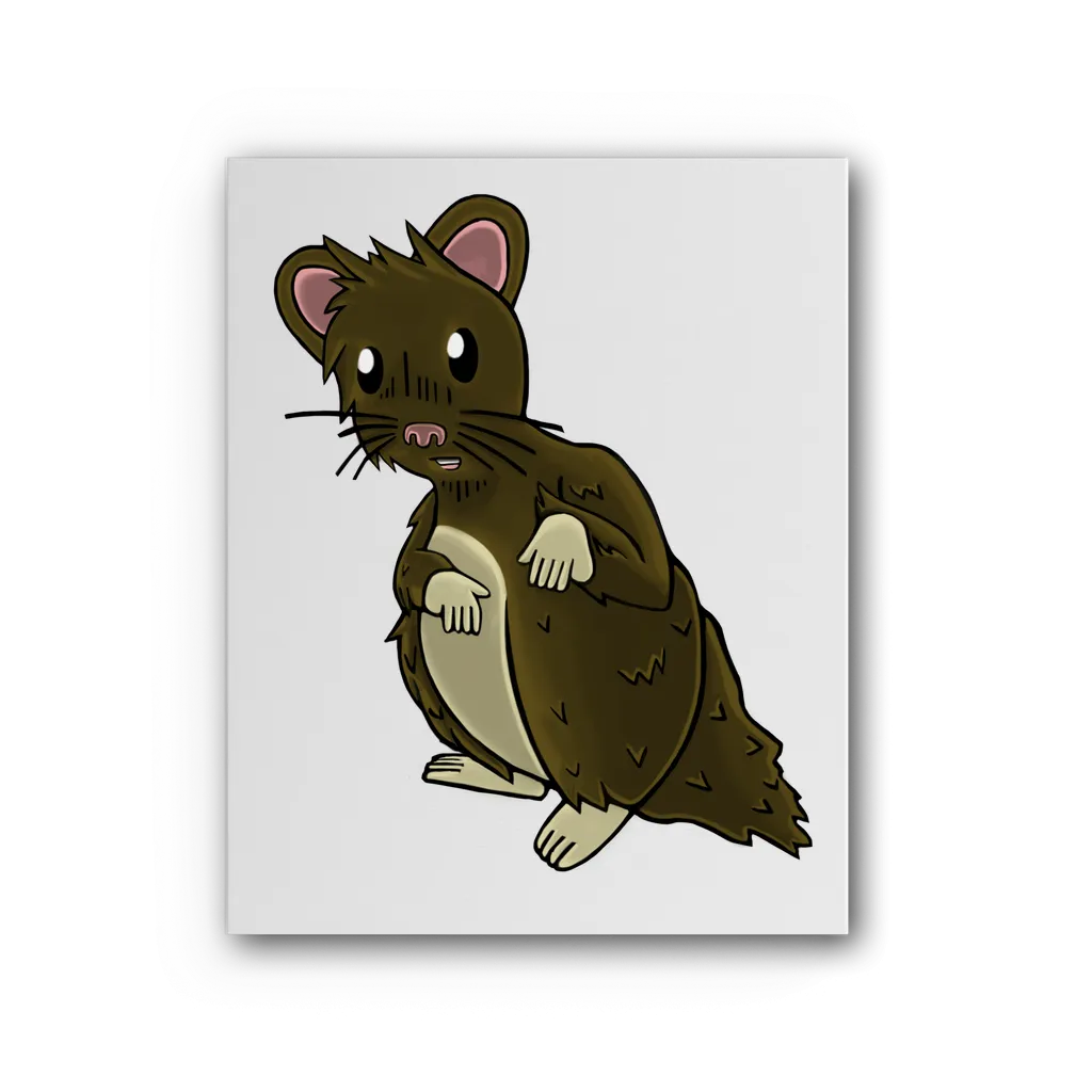 BrownHamster Premium Stretched Canvas