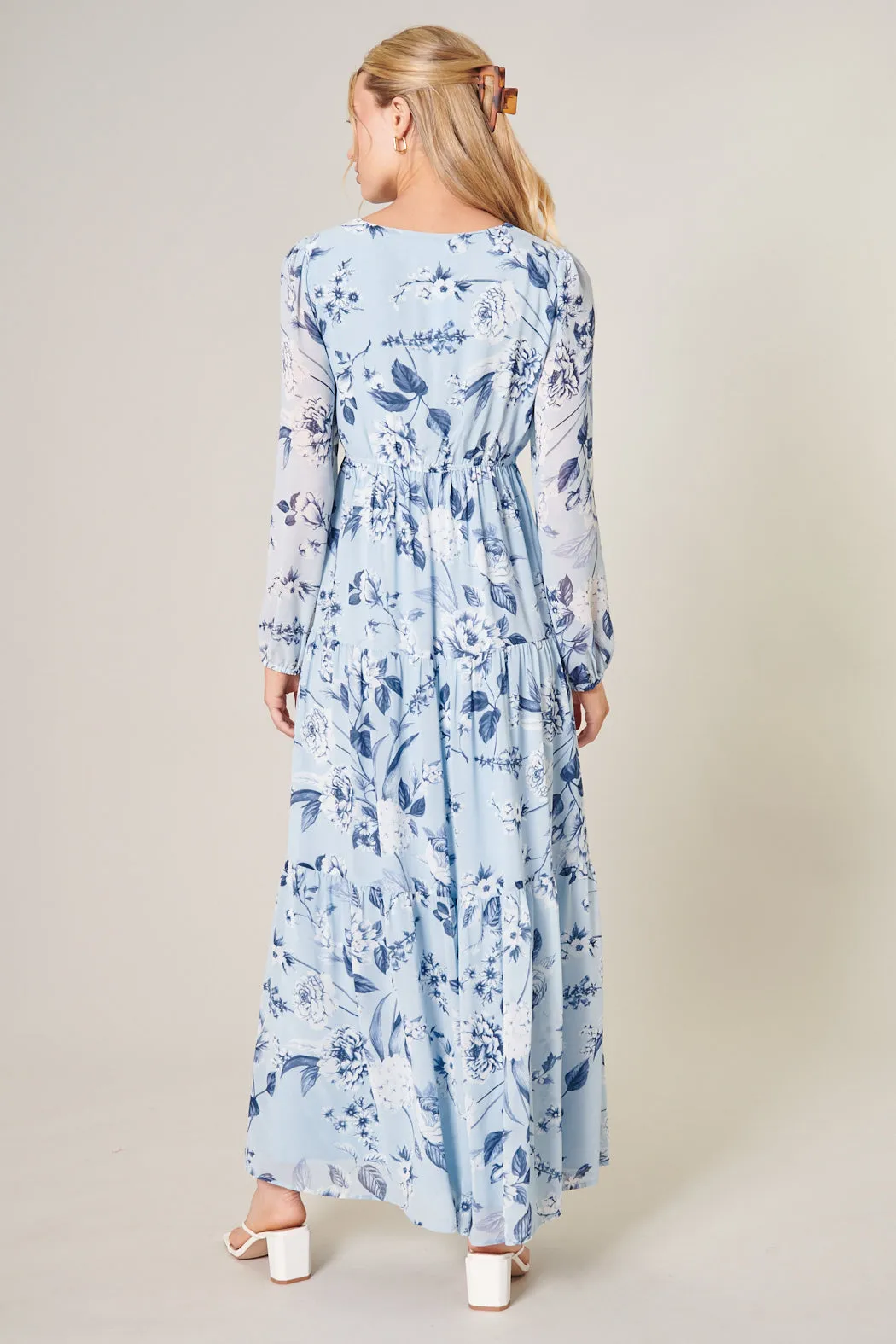 Cadaval Floral Mabel Tiered Maxi Dress