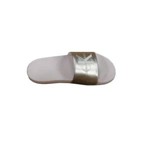 Calvin Klein Silver Polyester Sandal