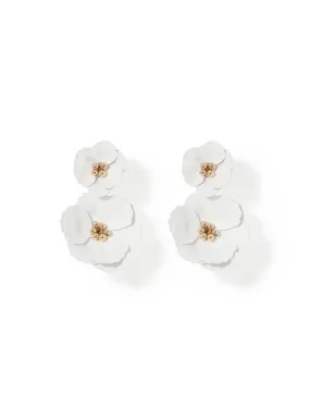 Camy Coated Flower Underear Earrings