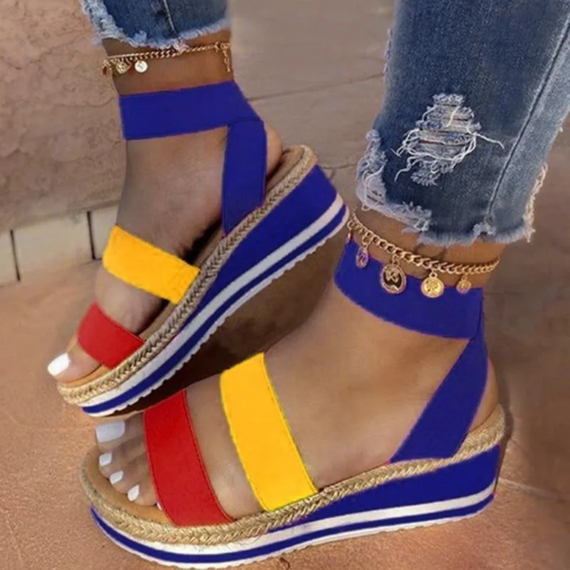 Candy Color Wedges Platform for Women