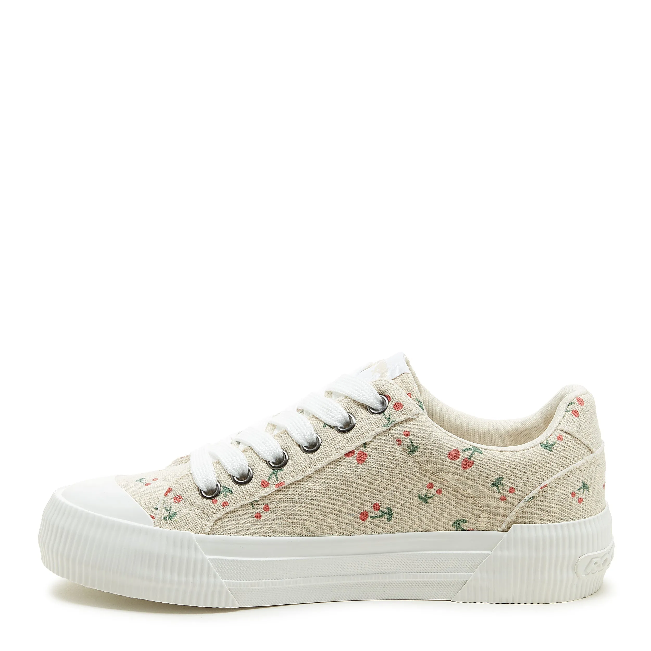 Cheery Recycled Cotton Cherry Print Trainers