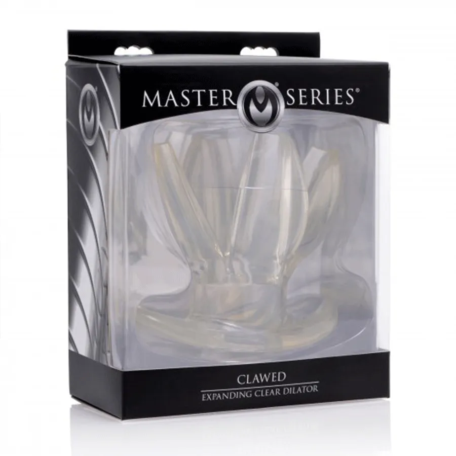 Clawed Expanding Clear Anchor Butt Plug Dilator by Master Series