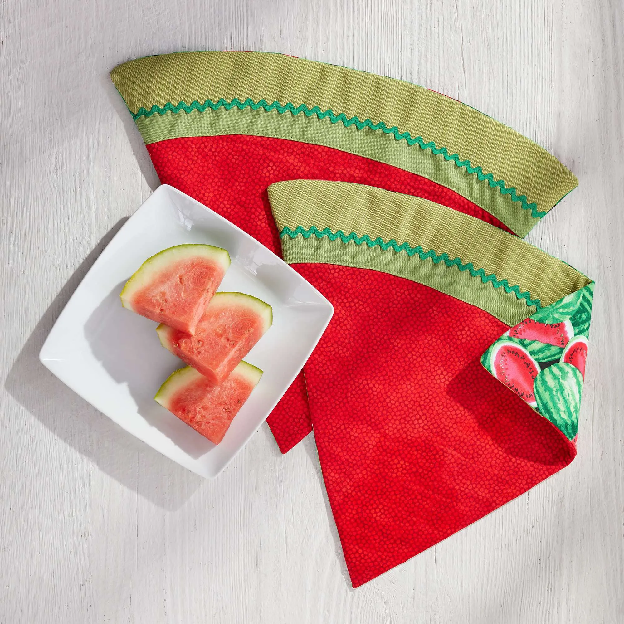 Coats & Clark Sewing Watermelon Wedge Placemats- great for Summer