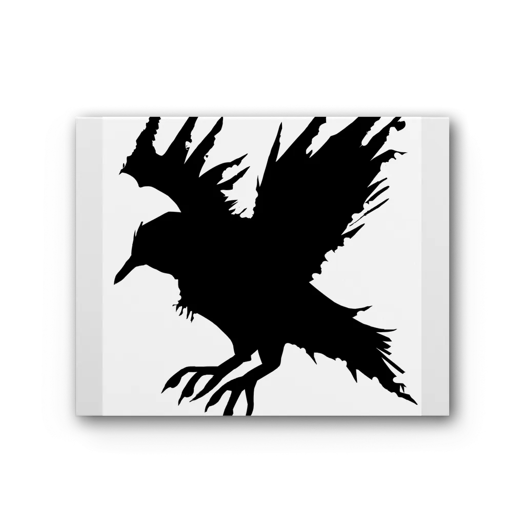 Crow Premium Stretched Canvas