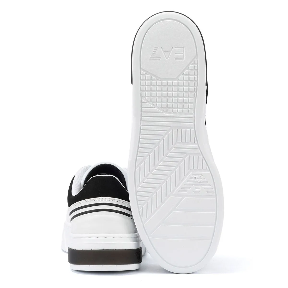 EA7 Premium Court Men's White/Black Trainers