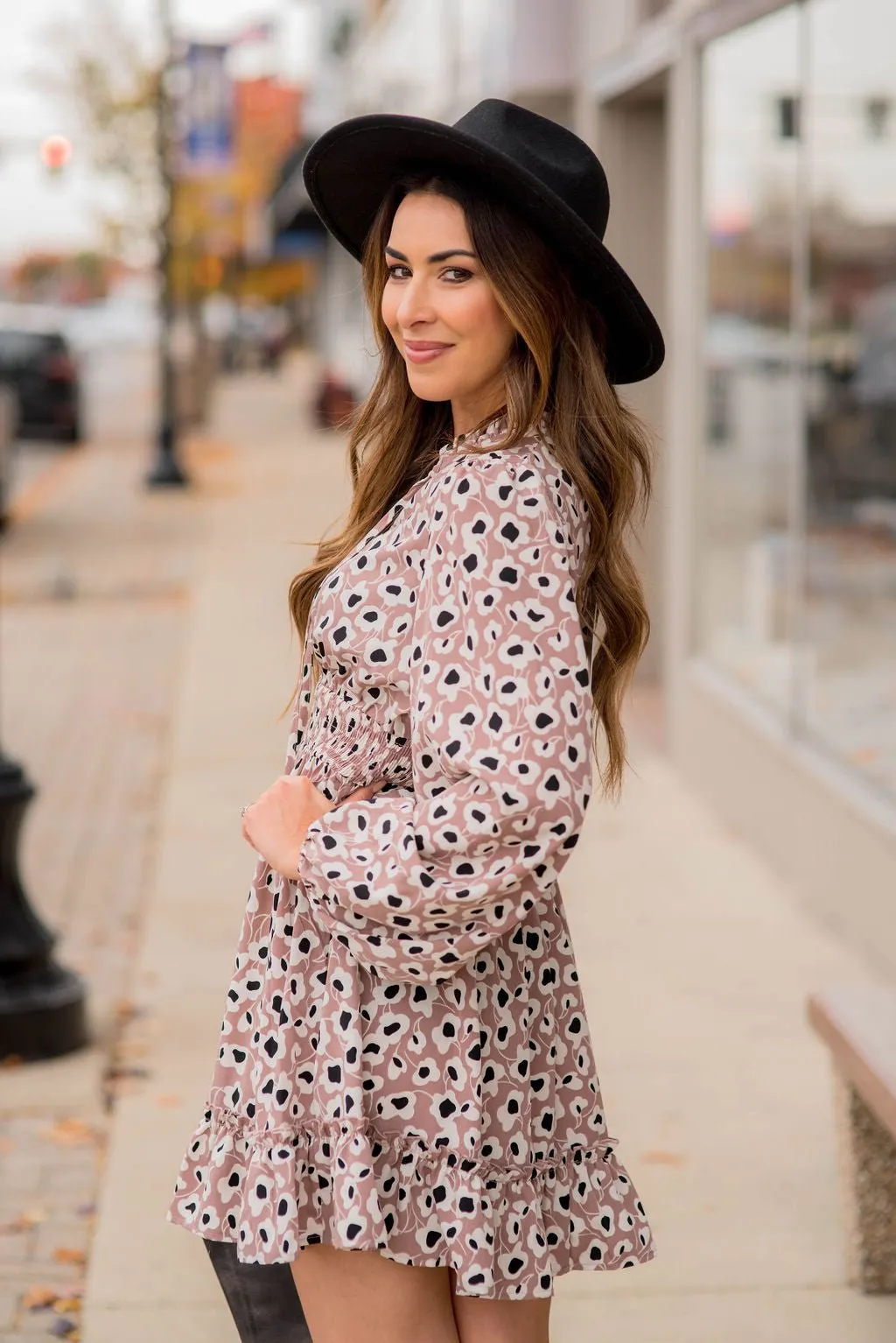 Floral Fun Cinched Dress