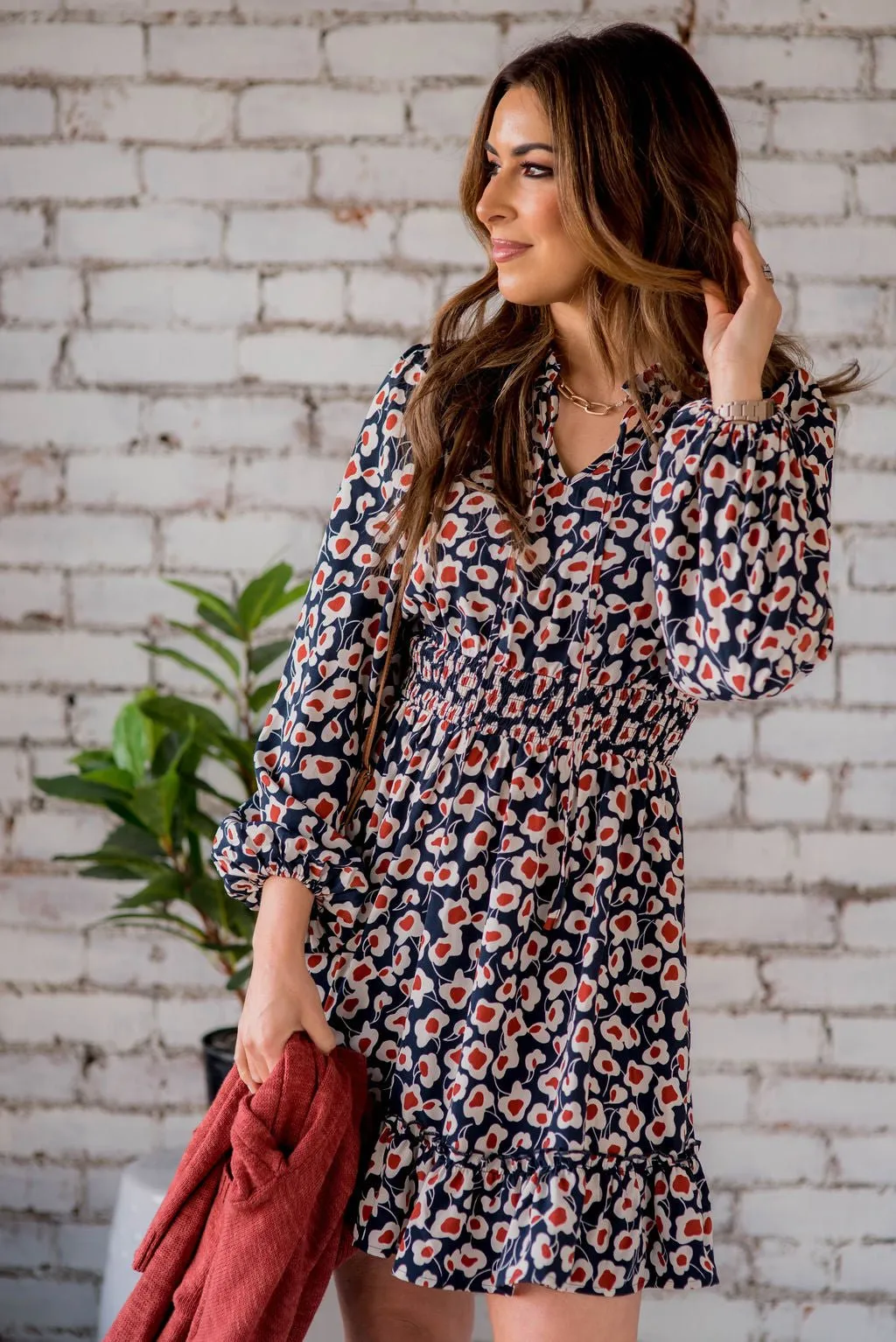 Floral Fun Cinched Dress