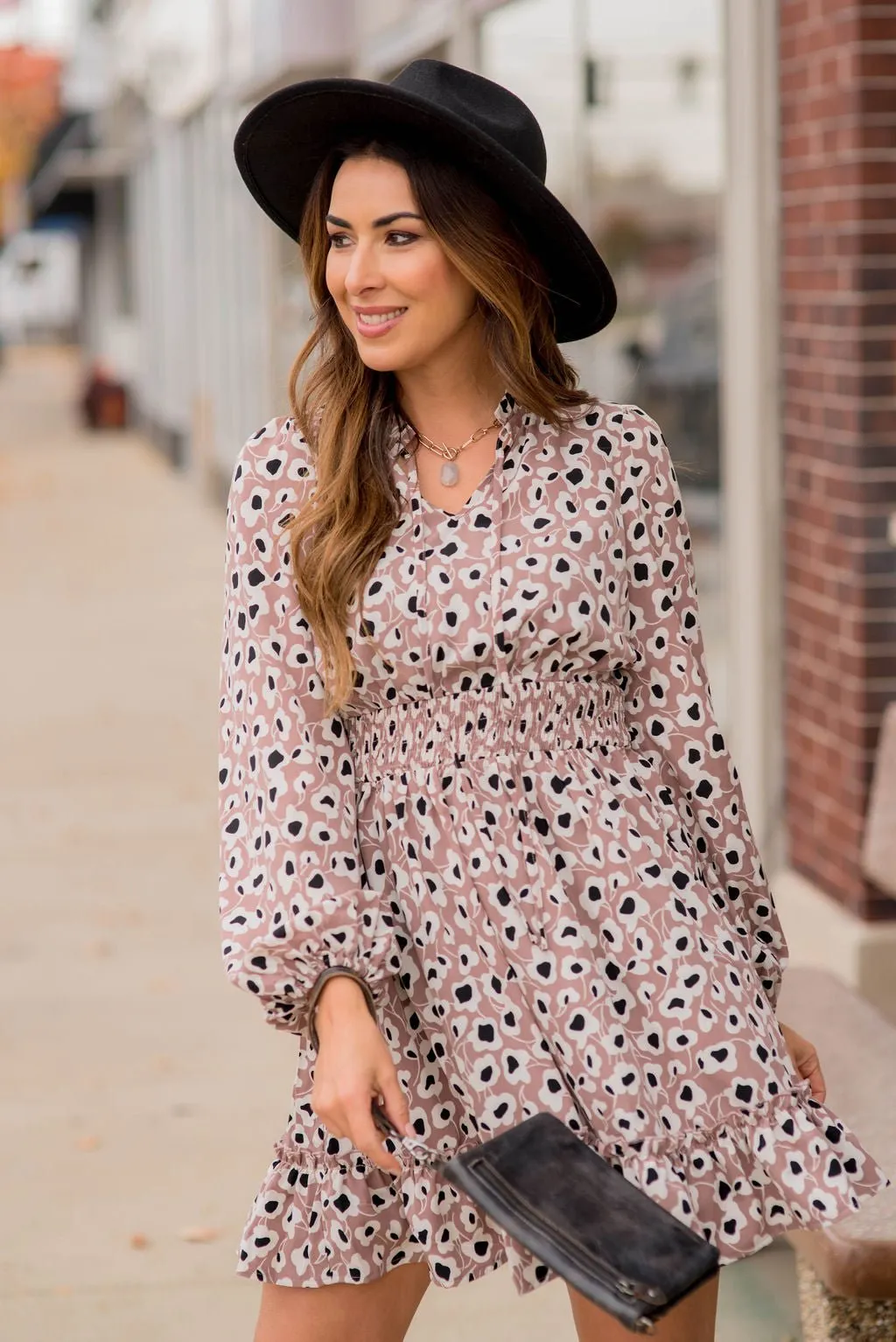 Floral Fun Cinched Dress