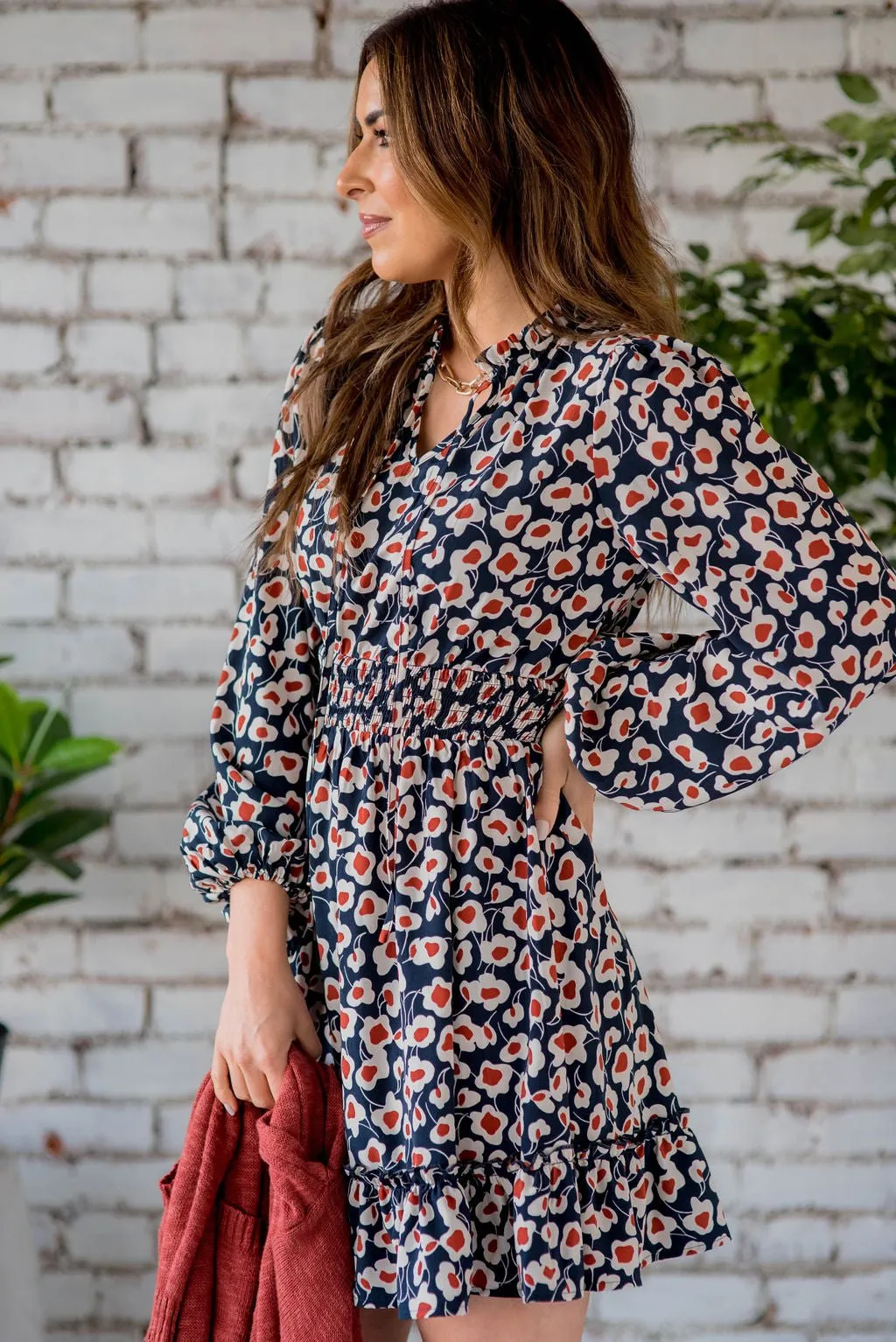 Floral Fun Cinched Dress