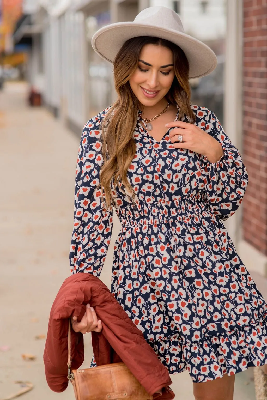 Floral Fun Cinched Dress