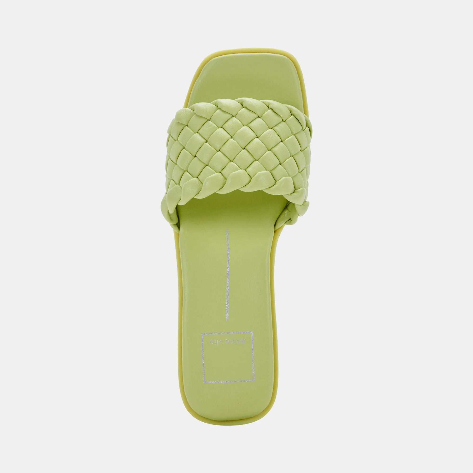 GOLDY SANDALS LIGHT GREEN STELLA - re:vita