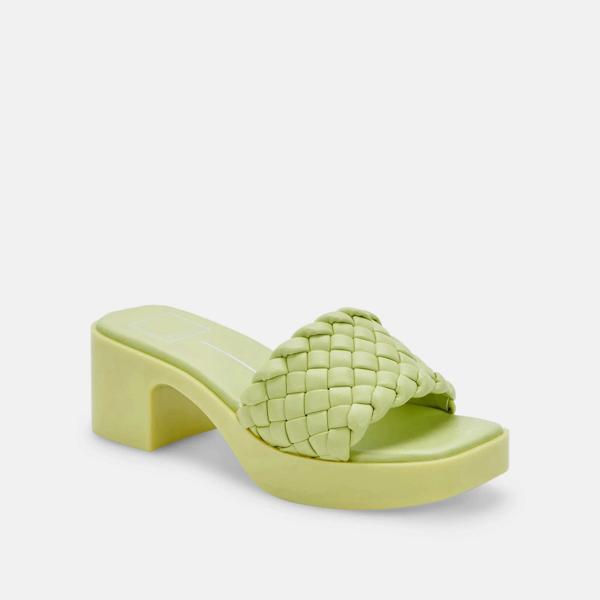 GOLDY SANDALS LIGHT GREEN STELLA - re:vita