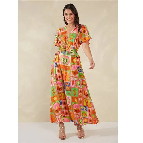 Haven Portofino Frill Maxi - Spritz