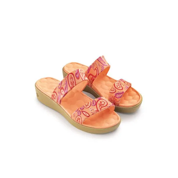 Joybees Womens The Cute Sandal Graphic Melon Paisley