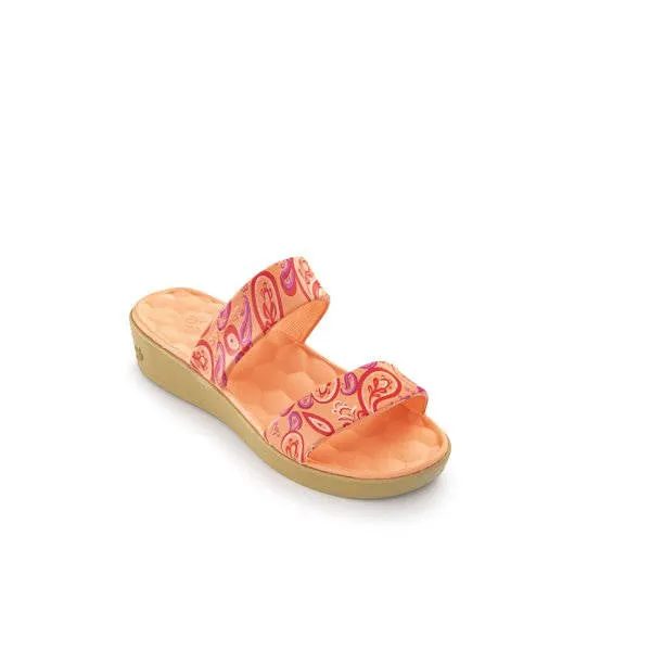 Joybees Womens The Cute Sandal Graphic Melon Paisley