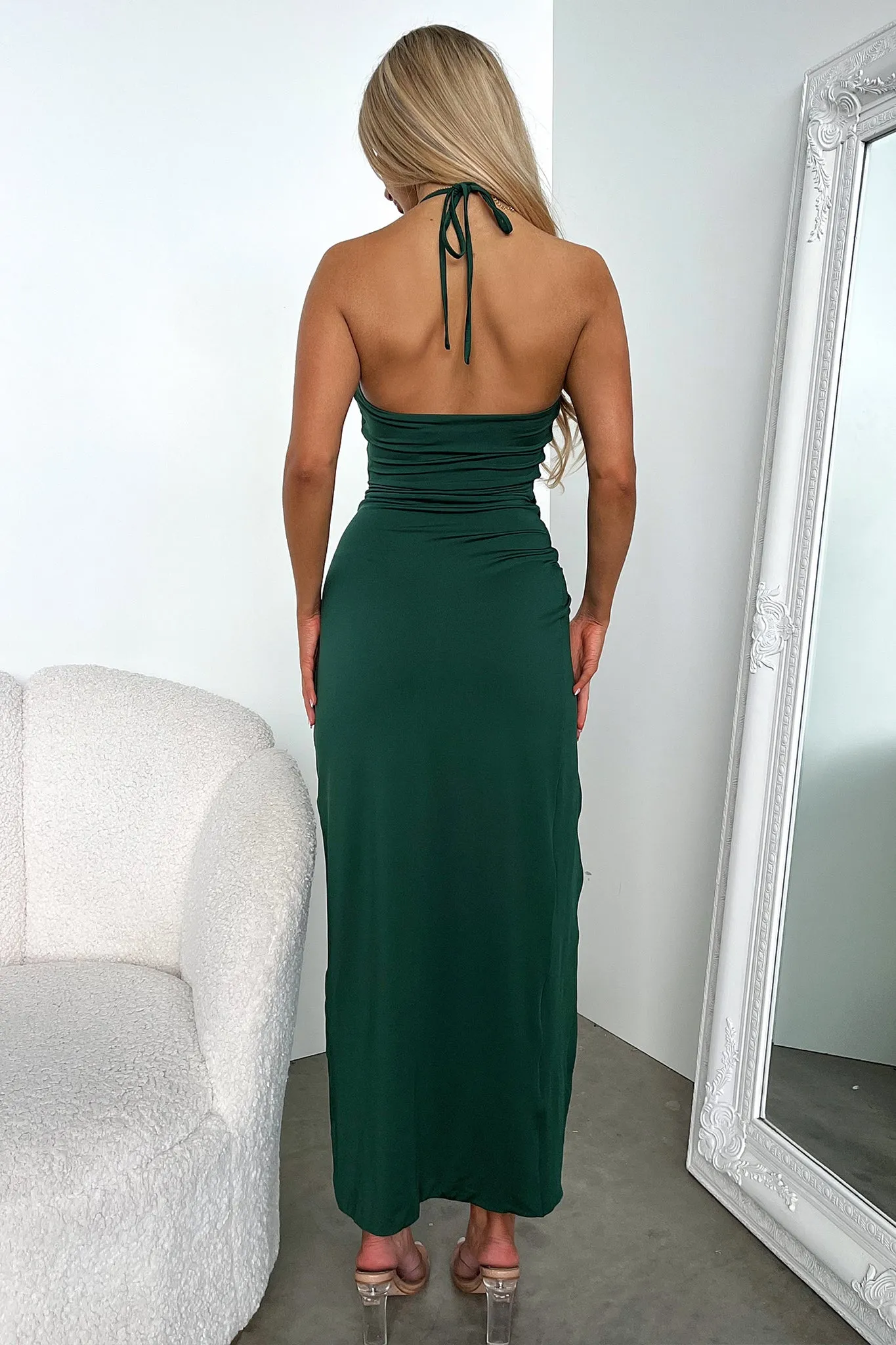 Kyle Midi Dress - Emerald