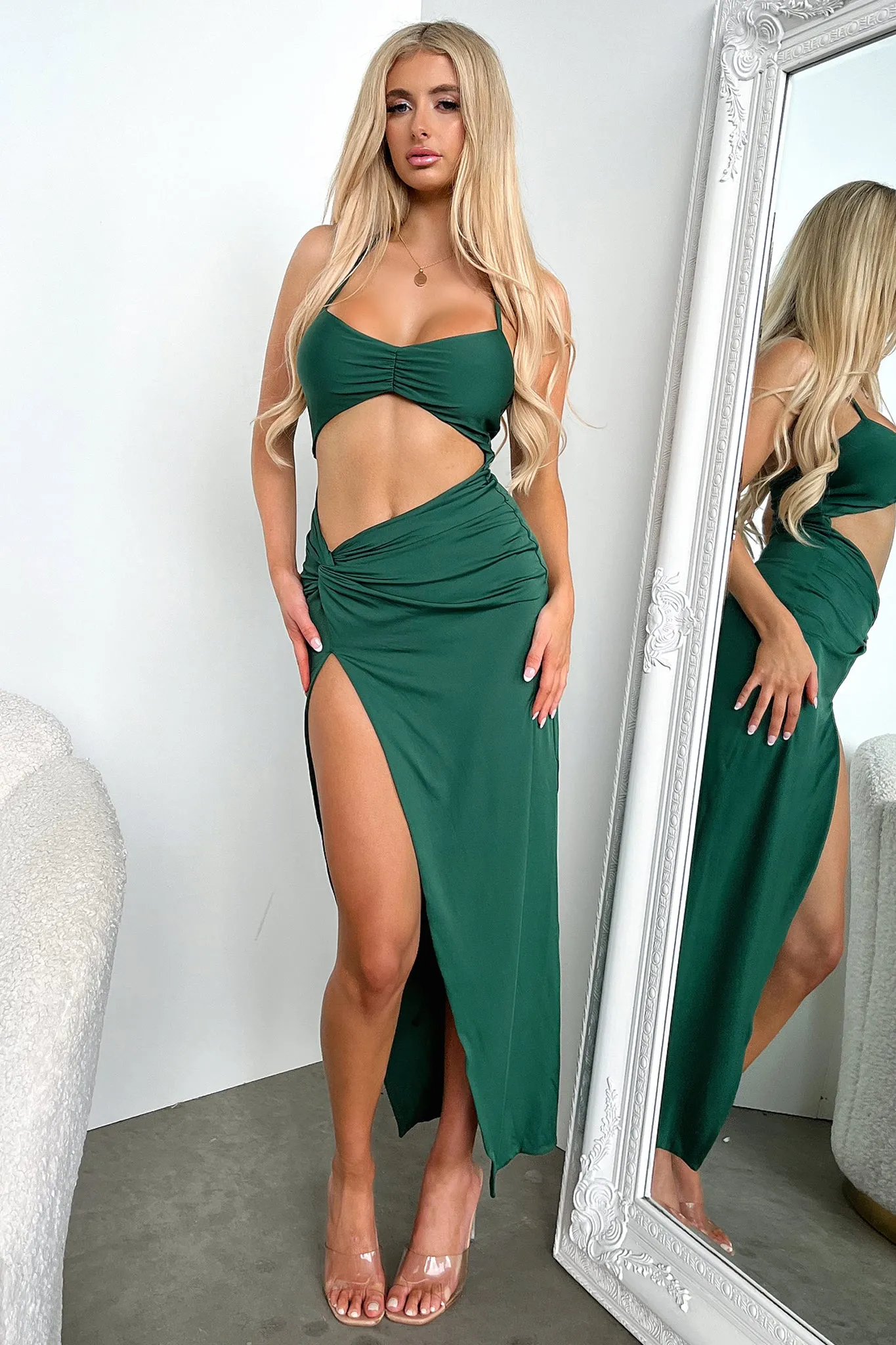 Kyle Midi Dress - Emerald