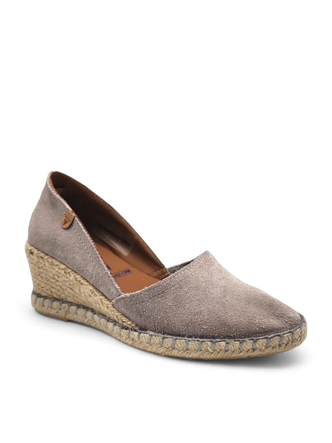 Maika Leather Espadrille Wedge