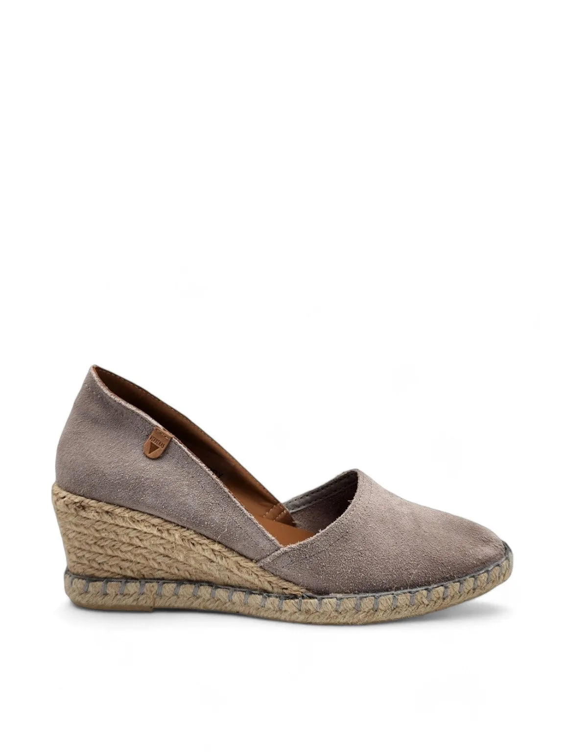 Maika Leather Espadrille Wedge