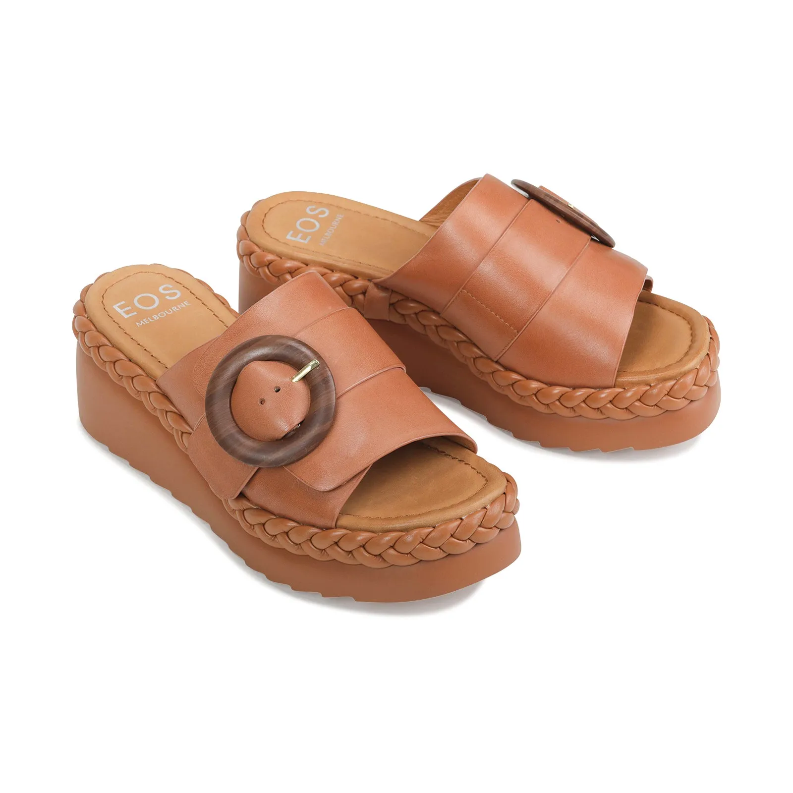 MENA WEDGE SLIDE LEATHER