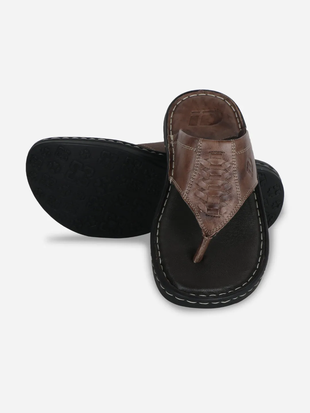 Men's Brown Thong Casual Sandal (ID4047)