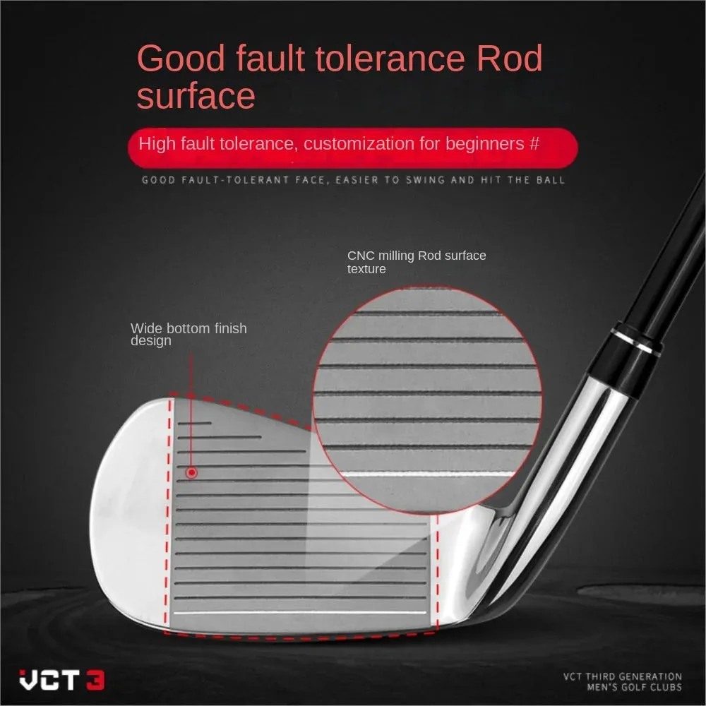 Men's Golf Club Right Handed No.5/6/7/8/9/PW/SW Iron Stainless Steel Head Carbon Rod Shaft Sand Bar Cut Rod Cutter Wedges