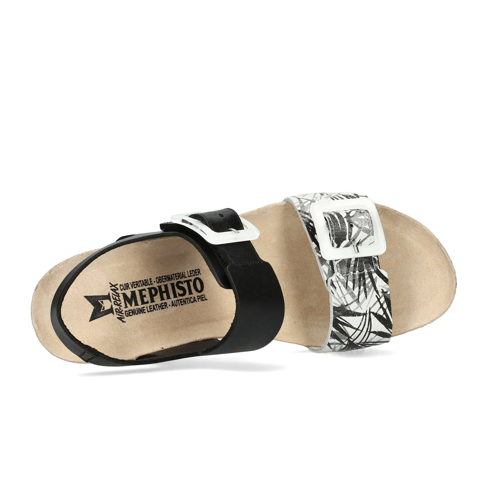 Mephisto Lissia Wedge Sandal (Women) - Black Sandanyl