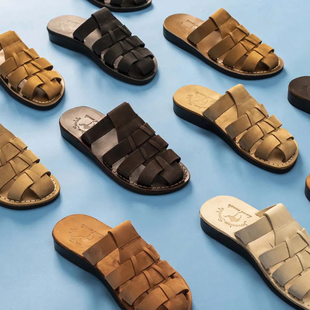 Michael Slide - Leather Pacific Slide Sandal | Yellow Nubuck